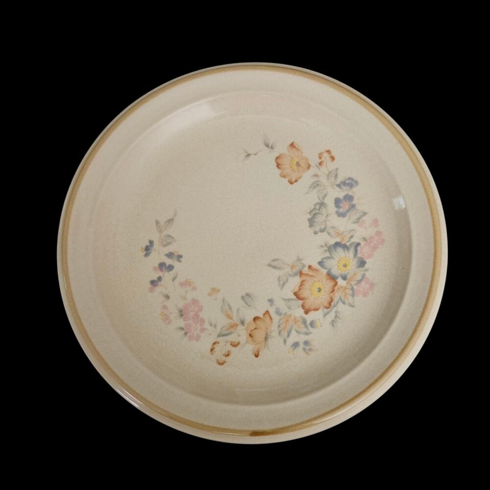 Mikasa Durastone Floral Bazaar K9826 Salad Plates Set of 2 Japan Vintage